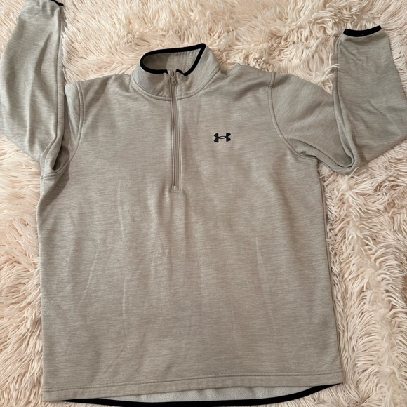 Under Armour Men's Gray Quarter-Zip Shirt Pull over sweater jacket golf - Picture 1 of 3